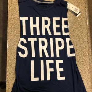 New Adidas Three Stripe Life Muscle Tank